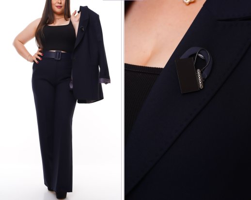 LONG JACKET AND MATCHING PANTS