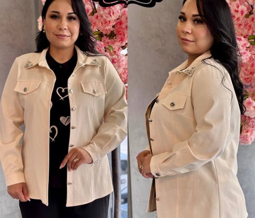 SHIRT JACKET AND MATCHING TOP AND PANTS