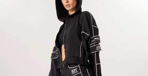 STRAP DETAIL BOMBER JACKET