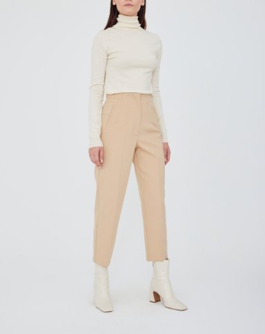 CROPPED PANT WITH FRONT DART DETAIL