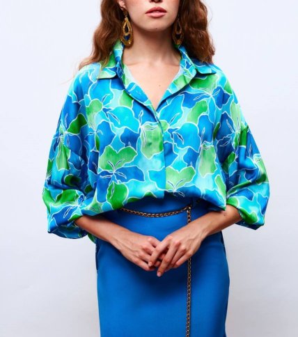 SILKY PATTERN SHIRT