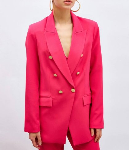 LONG DOUBLE BREASTED BLAZER