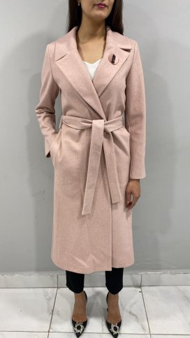 MIDI WRAP FABRIC COAT